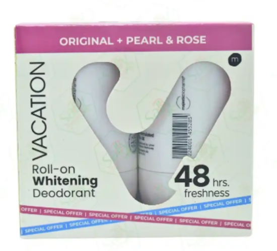 VACATION ROLL ON WHITENING DEODORANT ORIGINAL PEARL&ROSE 2عرض