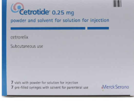 CETROTIDE 0.25 MG 7 VAILS