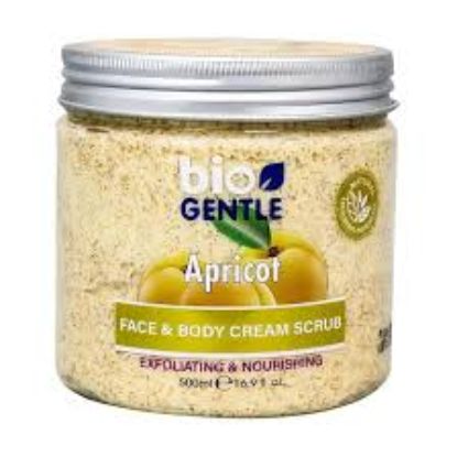 BIO GENTLE APRICOT FACE&BODY CREAM  SCRUB 500 ML