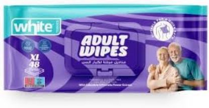 WHITE WIPES 24 PCS كبار سن
