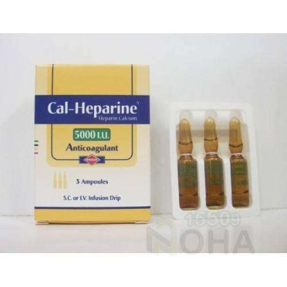 CALHEPARINE 5000IU 3 AMP 198 LE