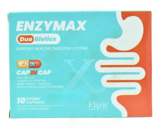 ENZYMAX DUO BIOTICS 10 DOUBLE CAPSULES 250 LE