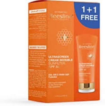 BEESLINE ULTRASCREEN CREAM INVISIBLE  SUNFILTERSPF+50 عرض1+1