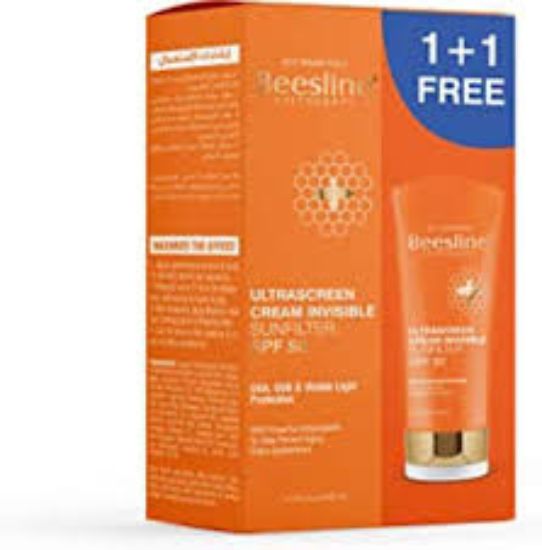 BEESLINE ULTRASCREEN CREAM INVISIBLE  SUNFILTERSPF+50 عرض1+1