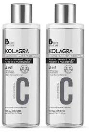 KOLAGRA BRIGHTENING FACE TONER  3IN 1 OFFER 1+1 200ML