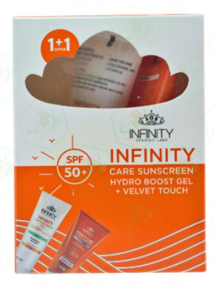 INFINITY CARE SUNSCREEN VELVET TOUCH+HYDRO BOOST GEL SPF50+