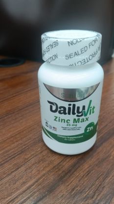 DAILY VIT ZINC MAX 25 MG 60 CAP
