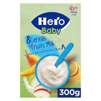 HERO BABY GOOD MORNING 8 CEREAL & FRUIT WITH MILK 300 GM