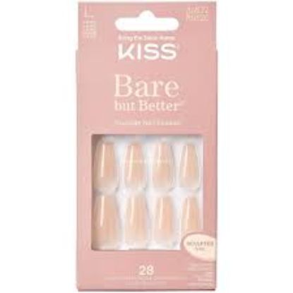 KISS BARA BUT BETTER TRUNUDE NAIL SHADES 28 PCS BN15C