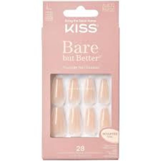 KISS BARA BUT BETTER TRUNUDE NAIL SHADES 28 PCS BN15C