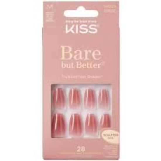 KISS BARA BUT BETTER TRUNUDE NAIL SHADES 28 PCS BN16C