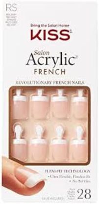 KISS SALON  ACRYLIC  FRENCH 28 PCS KSA04C