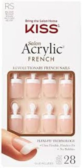 KISS SALON  ACRYLIC  FRENCH 28 PCS KSA04C