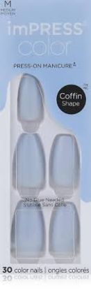 KISS IMPRESS COLOR PRESS-ON MANICURE  CLOUDLESS IMC509C