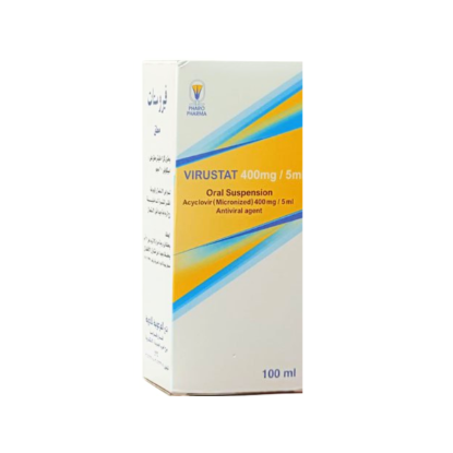 VIRUSTAT 400 MG/5 ML ORAL SUSPENSION 100 ML 70 LE