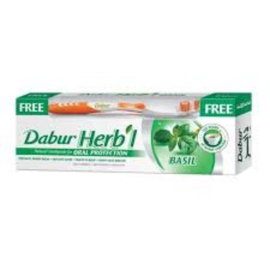 DABUR HERBAL TOOTHPASTE 150G  نعناع +فرشاة