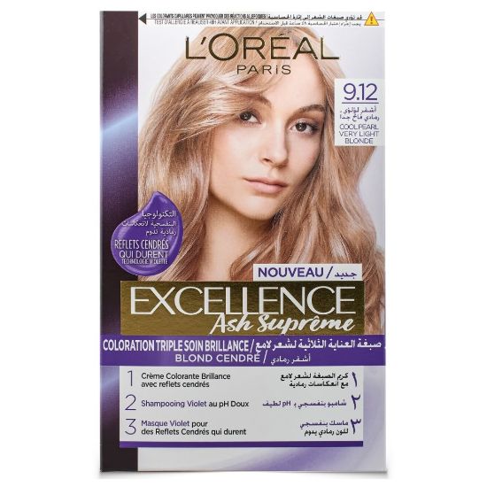 LOREAL EXCELLENCE 8.12 اشقر لؤلؤى رمادي فاتح (15%)