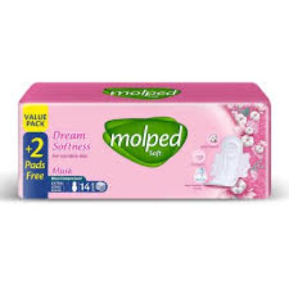 MOLPED DREAM SOFTNESS MAXI EXTRA LONG  FOR SENSITIVE SKIN 14+2 PADS