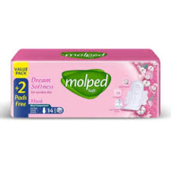 MOLPED DREAM SOFTNESS MAXI EXTRA LONG  FOR SENSITIVE SKIN 14+2 PADS