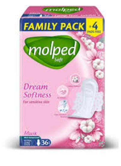 MOLPED DREAM SOFTNESS MAXI EXTRA LONG  FOR SENSITIVE SKIN 36+4 PADS