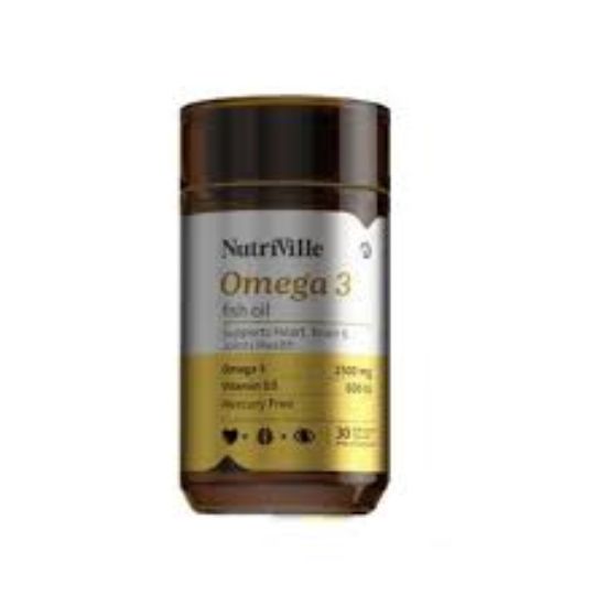 NUTRIVILLE OMEGA 3 FISH OIL 30 TAB 300 LE