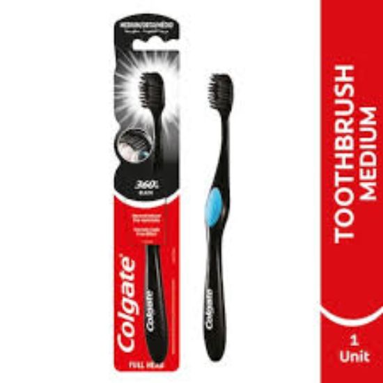 COLGATE BLACK TOOTHBRUSH FULL HEAD MEDIUM