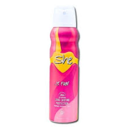 SHE IS FUN DEODORANT SPRAY 150 ML
