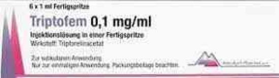 TRIPTOFEM .1 MG/1 ML 6 SYRINGES 1200 L.E