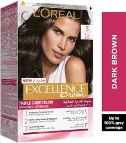 LOREAL EXCELLENCE CREME 3 بنى غامق (15%)