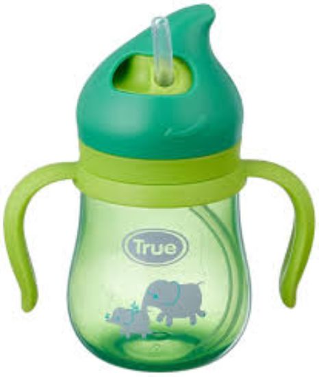 TRUE CUP WITH FLIP STRAW +6 MONTH كوب بالشاليموه بيد وغطاء