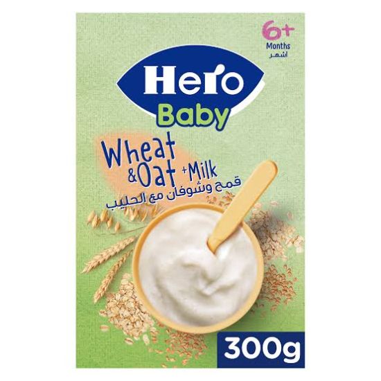 HERO WHEAT&OAT WITH MILK 300 GM قمح وشوفان مع الحليب