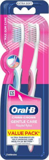 ORAL B CRISS-CROSS GENTLE CARE EXTRA SOFT 1+1