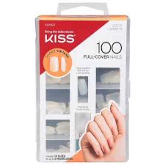 KISS SHORT SQUARE 100 PS 20006 اظافر