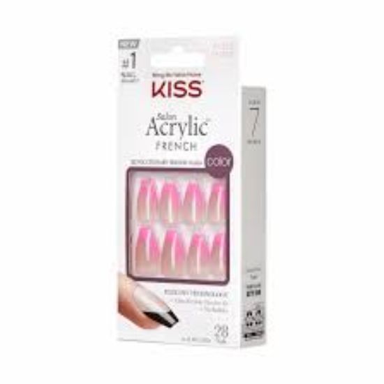 KISS SALON  ACRYLIC  FRENCH 28 PCS (62287)