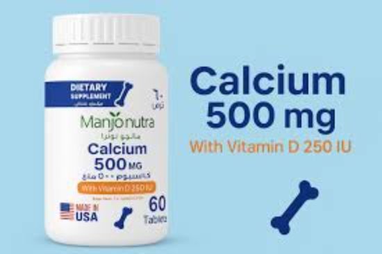MANJO NUTRA CALCIUM 500MG 60 TAB