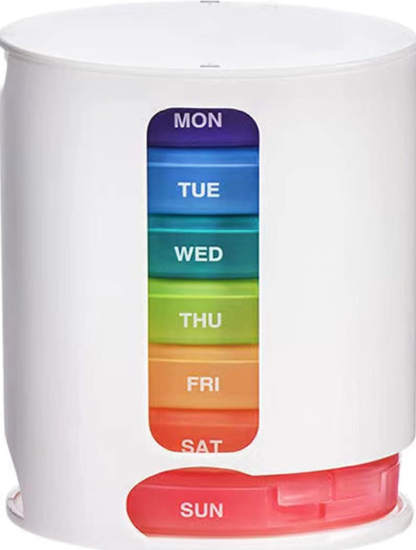 O.CARE PILL BOX 28 DAYS منظم جرعات بتصميم محمول