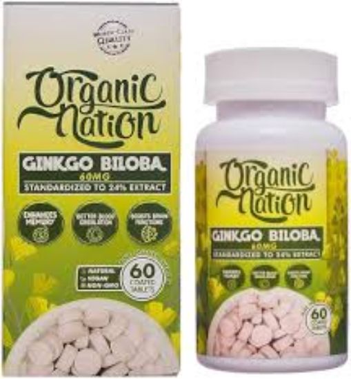 ORGANIC NATION GINKGO BILOBA 60 TAB