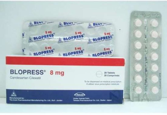 BLOPRESS 8 MG 28 TAB 136 LE