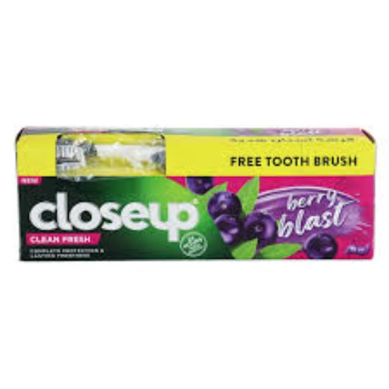 CLOSE UP CLEAN FRESH 75 ML توت +فرشا