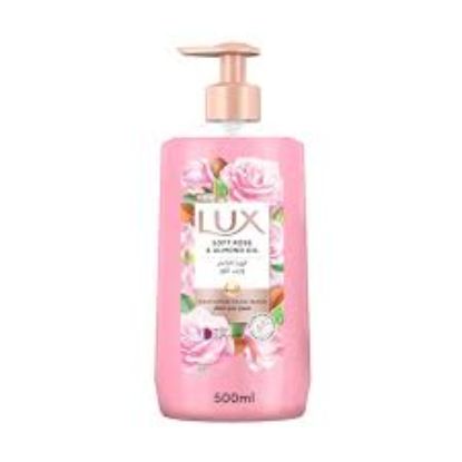LUX HAND WASH 500 ML  الورد الناعم وزيت اللوز