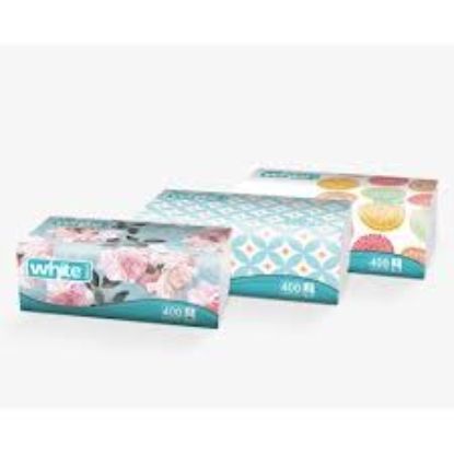 WHITE 500 TISSUES 4 PLY