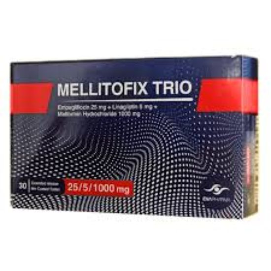 MELLITOFIX TRIO 25/5/1000 MG(1 strip)Offer