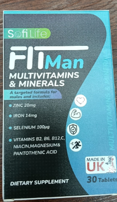 SOFILIF FIT MAN MULTIVITAMINS &MINERALS 30 TAB 375 LE