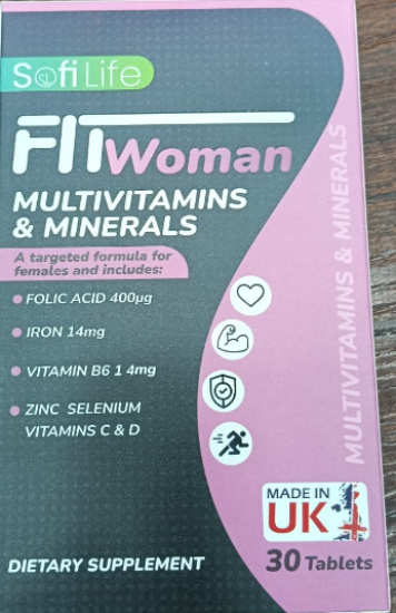 SOFILIF FIT WOMAN MULTIVITAMINS &MINERALS 30 TAB 375 LE