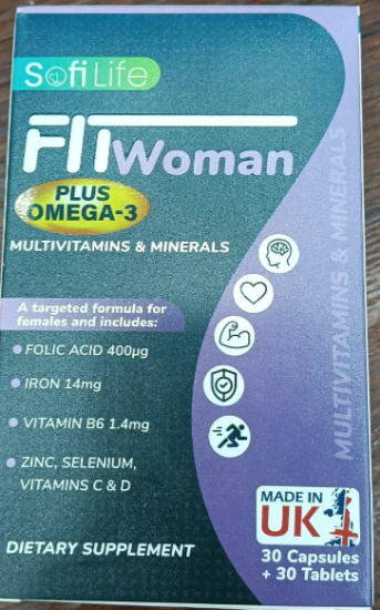 SOFILIF FIT WOMAN PLUS OMEGA-3+30 CAP MULTIVITAMINS 30 TAB 770 LE