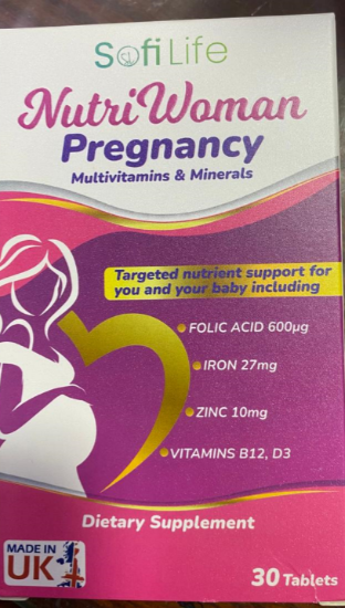 SOFILIF NUTRI WOMAN PREGNANCY MULTIVT &MINERALS 30 TAB 250 LE