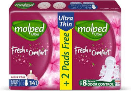 MOLPED ULTRA FRESH&COMFORT EXTRA LONG 14 PADS  OFFER 1+1