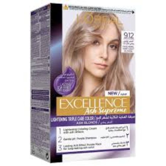 LOREAL EXCELLENCE 9.12 OFFER 15% اشقر لؤلؤى رمادي فاتح جدا