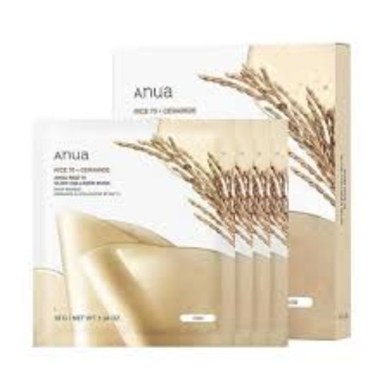 ANUA RICE 70+ CERAMIDE GLOW COLLAGEN MASK 38 GM