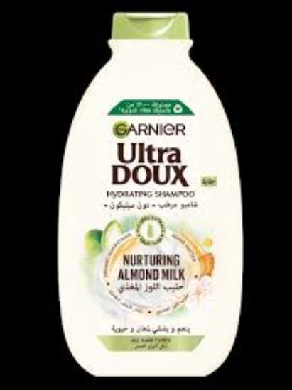 GARNIER ULTRA DOUX  SHAMPOO 400 ML  حليب اللوز
